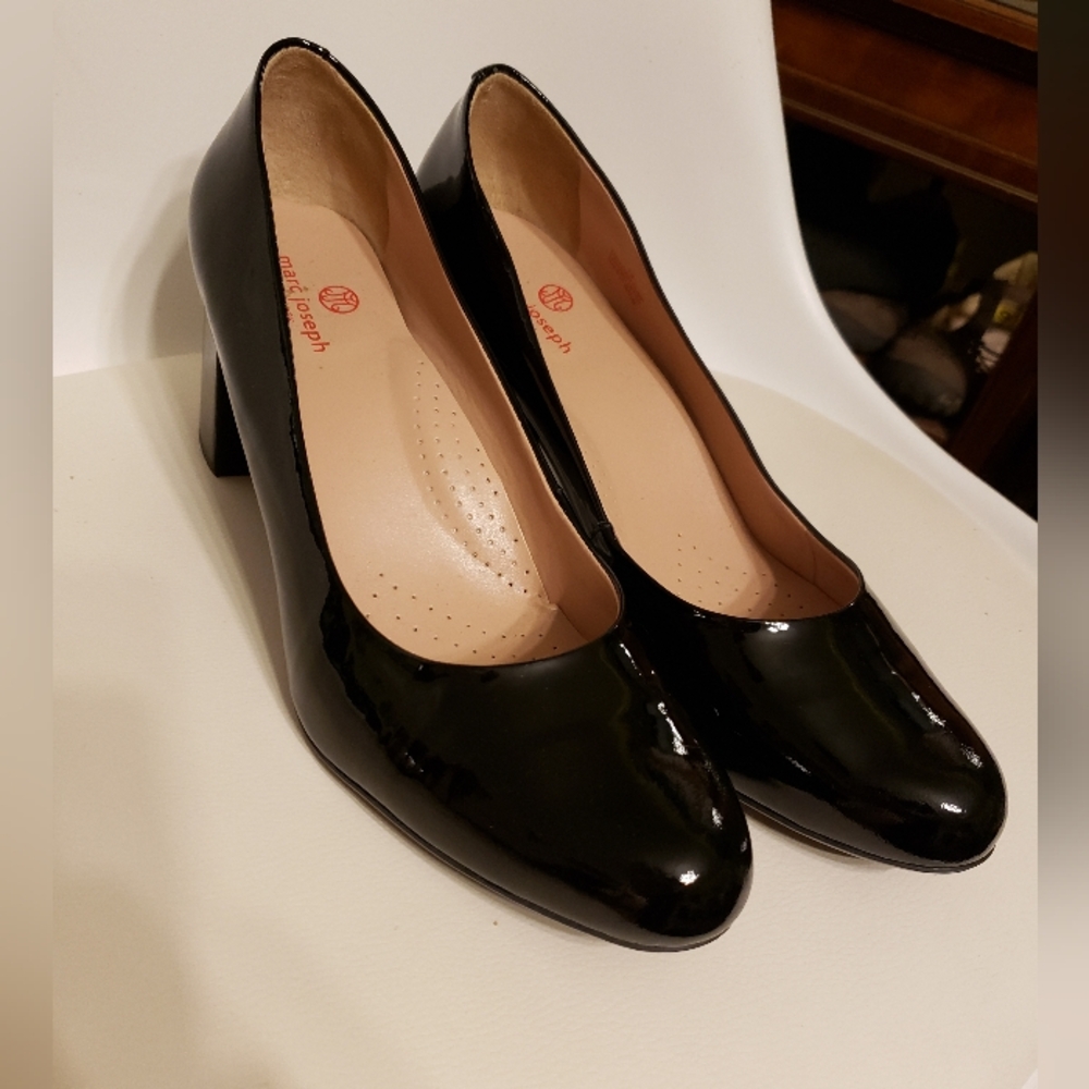 Marc Joseph Glossy Black Heels